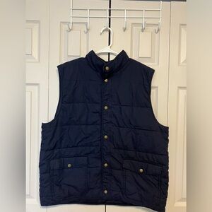 NWT Old Navy Vest‎ Men’s Sz XL Blue Button Front Quilted Fall